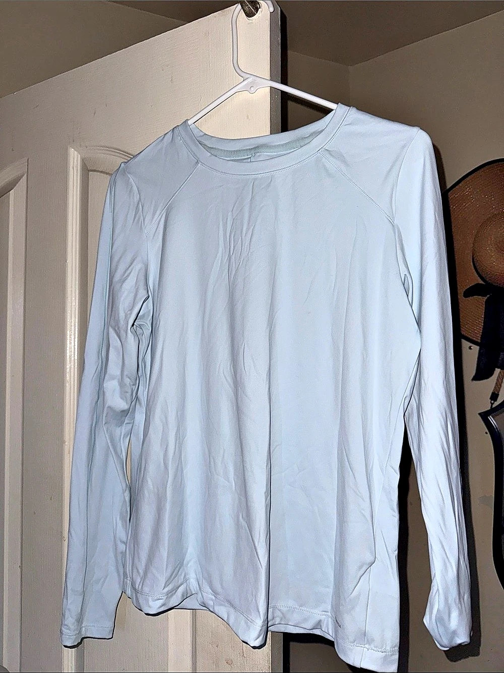 Mondetta Long Sleeve Performance Top Athletic Shirt in Blue Medium